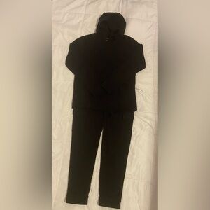 TEK GEAR Hoodie and Cargo jogger set, Color Black, Size L(14-16)